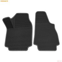 Коврики салона передние 3D EVA Ромб резиновые для Lada (ВАЗ) 4X4 (21213-21214) с серым кантом № 9539035102