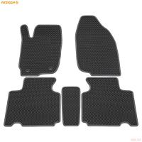 Коврики салона EVA резиновые для Toyota RAV4 (2013-2018) с серым кантом № 9034035202