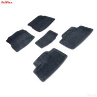 Коврики салона 3D текстильные для Jeep Grand Cherokee (2013-2021) серые № 30160