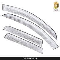 Дефлекторы окон CA Plastic шелкография серебро для Hyundai Solaris хетчбэк (2014-2016) № 2010030710020