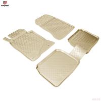 Коврики салона для Mercedes E-Class (W124) (1984-1997) бежевые № NPL-Po-56-80-B