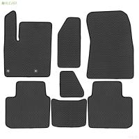 Коврики салона EVA для Mitsubishi Outlander 4 (2022-2025) с черной окантовкой, 7 шт. № EVA.B.0503503522110k