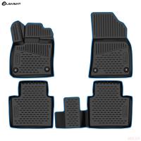 Коврики салона 3D для Geely Monjaro (2022-2025) с синим кантом № KANT.ELEM3DA67450210k.bl