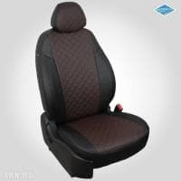 Чехлы на сиденья "Автопилот" для Hyundai Creta (2016-2020) черно-шоколад ромб № kha-kr-gt-chesho-r