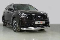 Защита передняя нижняя (овальная) 75х42 мм KIA Sorento 2020-2024 арт. KIASOR20-17