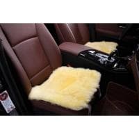 Накидка из натурального меха (квадрат, длинный ворс, из кусков класс B) № KD014B