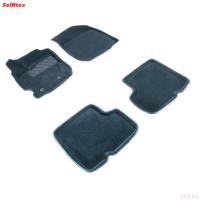 Коврики салона 3D текстильные для Renault Duster (2015-2020) серые № 97682