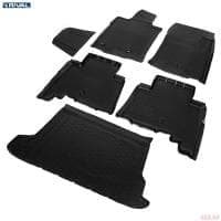 Комплект ковриков салона и багажника для Toyota Land Cruiser Prado 150 5 мест (2017-2025) № K15704003-1