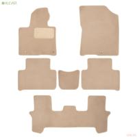 Коврики салона текстильные Premium для Kia Sorento (2020-2025) 6 шт. бежевые № KVR04.025.067.22112kh