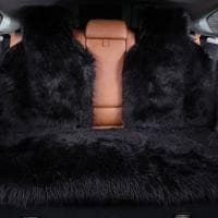 Накидка на заднее сиденье, (искусственный мех, длинный ворс) 1 шт № iHOU001