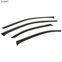 Дефлекторы окон Chromex для BMW 5-Серия седан (E39) (1995-2004) с хромированным молдингом № CHROMEX.63010