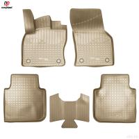 Коврики салона для Volkswagen Tiguan Allspace (2017-2023) бежевые № NPA11-C81-250-2-B