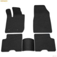 Коврики салона EVA cоты резиновые для Renault Arkana (2019-2025) с серым кантом № 9029040102