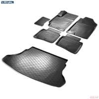 Комплект ковриков салона и багажника для Kia Rio (2017-2023) № K12305007-8