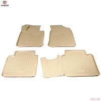 Коврики салона Norplast 3D для Hyundai Sonata (2017-2019) бежевые № NPA11-C31-620-B