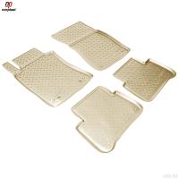 Коврики салона для Mercedes E-Class (W211) (2002-2009) бежевые № NPL-Po-56-50-B