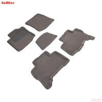 Коврики салона 3D текстильные для Toyota Land Cruiser 150 (2009-2013) серые № 87921