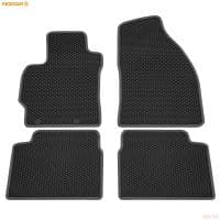 Коврики салона Rezkon EVA резиновые для Toyota Corolla (2007-2013) с серым кантом № 9034015102