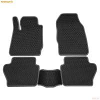 Коврики салона Rezkon EVA резиновые для Ford Fiesta (2008-2015) с серым кантом № 9016005102