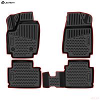 Коврики салона 3D для Lada (ВАЗ) Niva Legend (2021-2025) с красным кантом № KANT.ELEM3DAN0456210k.rd