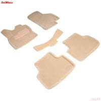 Коврики салона 3D текстильные для Skoda Octavia A7 (2013-2020) бежевые № 89167