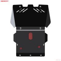 Защита рулевых тяг и двигателя для Toyota Land Cruiser 90 3дв./5дв. (1996-2001) № 24.0867