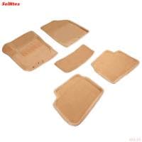 Коврики салона 3D текстильные для Kia Ceed (2007-2011) бежевые № 84133