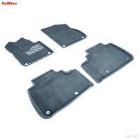 Коврики салона 3D текстильные для Li Auto L7 (без холодильника) кроме Pro (2023-2025) серые № 30400