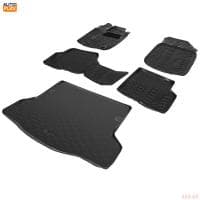 Комплект ковриков салона и багажника для Renault Logan (2014-2022) № K9470201-2