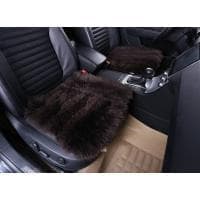 Накидка из натурального меха (квадрат, длинный ворс, из кусков класс B) № KD012B