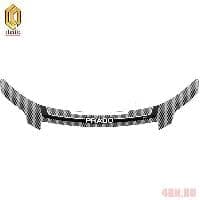 Дефлектор капота серия "Art" серебро для Toyota Land Cruiser Prado 150 (2011-2013) № 2010012704863