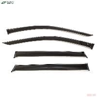 Дефлекторы окон для Haval F7 (2019-2024) EuroStandard, с хромированным молдингом № HE60519CR