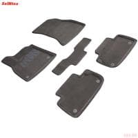 Коврики салона 3D текстильные для Audi Q5 (2017-2024) серые № 89772