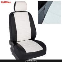 Чехлы из экокожи для УАЗ Patriot Limited (2015-2025) белые № 90309