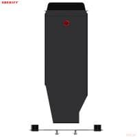 Защита редуктора для Volkswagen Touareg (2008-2010) № 26.1604