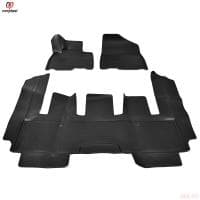 Коврики салона 3D для Kia Carnival (2020-2025) (1, 2 ряд 7-ми местная версия) № NPA10-C43-032