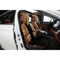 Комплект накидок из искусственного меха (лиса, темно-бежевая) 3 шт № iliskomp078