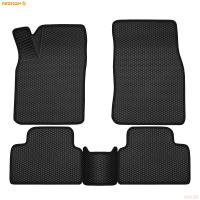 Коврики салона 3D EVA Ромб резиновые для Nissan Qashqai (2014-2021) с черным кантом № 9225020201