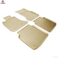 Коврики салона для BMW 7-Серия (F02) Long (2008-2015) бежевые № NPL-Po-07-41-B