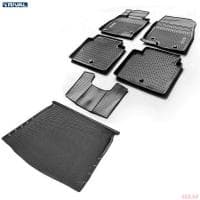 Комплект ковриков салона и багажника для Mazda 6 GJ седан (2013-2025) № K13802001-3