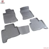 Коврики салона Norplast для Toyota Land Cruiser Prado 120 (2002-2009) серые № NPL-Po-88-40-G