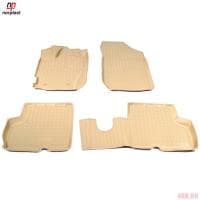 Коврики салона Norplast 3D для Renault Kaptur (2016-2023) бежевые № NPA11-C69-240-B