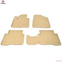 Коврики салона Norplast бежевые для Hyundai Santa Fe 5 мест (2012-2018) № NPA11-C31-520-B