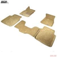 Коврики салона Sotra Liner 3D Lux бежевые для Audi A8 Long (2002-2010) № STR74-00090