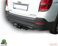 Фаркоп Лидер Плюс усиленный с кованым фланцевым шаром для Chevrolet Captiva (2006-2012) № C217-F