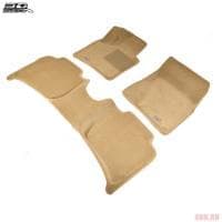 Коврики салона Sotra Liner 3D VIP бежевые для Volkswagen Touareg (2010-2018) № ST 73-00053