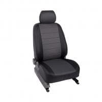 Чехлы "Alvi-Style" для Hyundai Solaris седан (2017-2022) черно-серые № AL-CH44