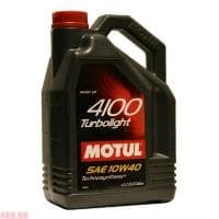 Масло Motul 4100 Turbolight 10W40 A3/B4 моторное полусинтетическое 4л