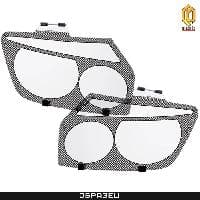 Защита фар шелкография черная для Toyota Camry (2006-2009) № 2010020501072