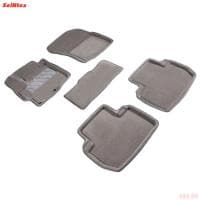 Коврики салона 3D текстильные для Mitsubishi Outlander (2012-2022) серые № 85859